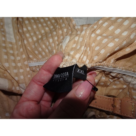 Jonny Cota Studio Poet Maxi Dress, Beige, XXL - Picture 10 of 11